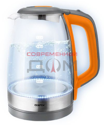 Чайник Centek CT-0065 Orange стекло